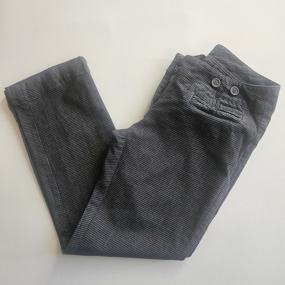 New York & Company Dress Pants Womens Size 2 Straight Leg Preppy Houndstooth